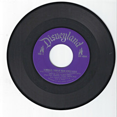 VTG 45 RPM Record 1956 Walt Disney Disneyland Main Street USA Musical Tour HTF