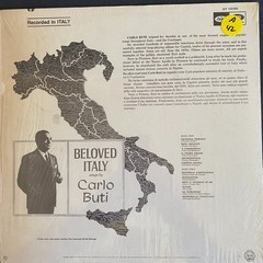 Carlo Buti – Beloved Italy LP Record Capitol Records World Music 33 RPM