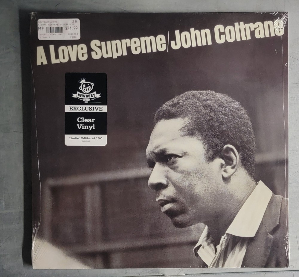 John Coltrane A Love Supreme Vinyl LP 2015 Newbury Comics Clear 1st Press SEALED