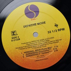 ORIGINAL COVER 1989 DEPECHE MODE PERSONAL JESUS 12 INCH VINYL SRC PRESS RARE