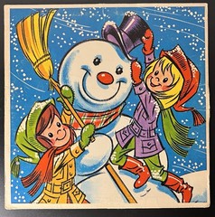 Vintage Frosty The Snowman Vinyl Record Stereo SX1728 Rocking Horse Records
