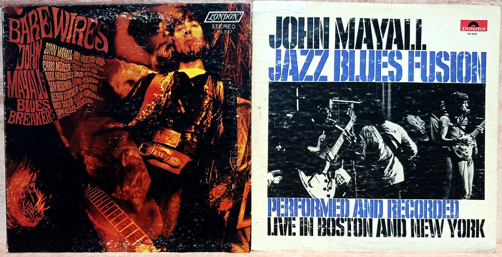 John Mayall Bare Wires & Jazz Blues Fusion vinyl lps