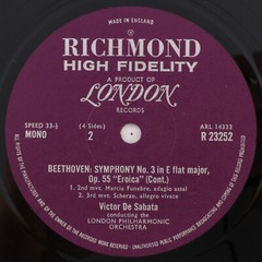 Sabata, Beethoven, Wagner, Sibelius – Symphony No.3 Eroica 2x LP Record RS 62022