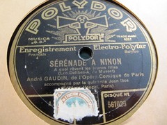 1931 Andre GAUDIN French CHANSON Delibes Serenade a Ninon/ Triste POLYDOR 561023