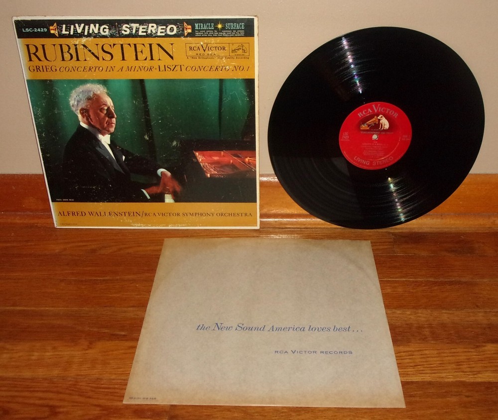 RCA LIVING STEREO LSC-2429-Grieg, Liszt Piano-ARTUR RUBINSTEIN–VG+/NM- Vinyl LP