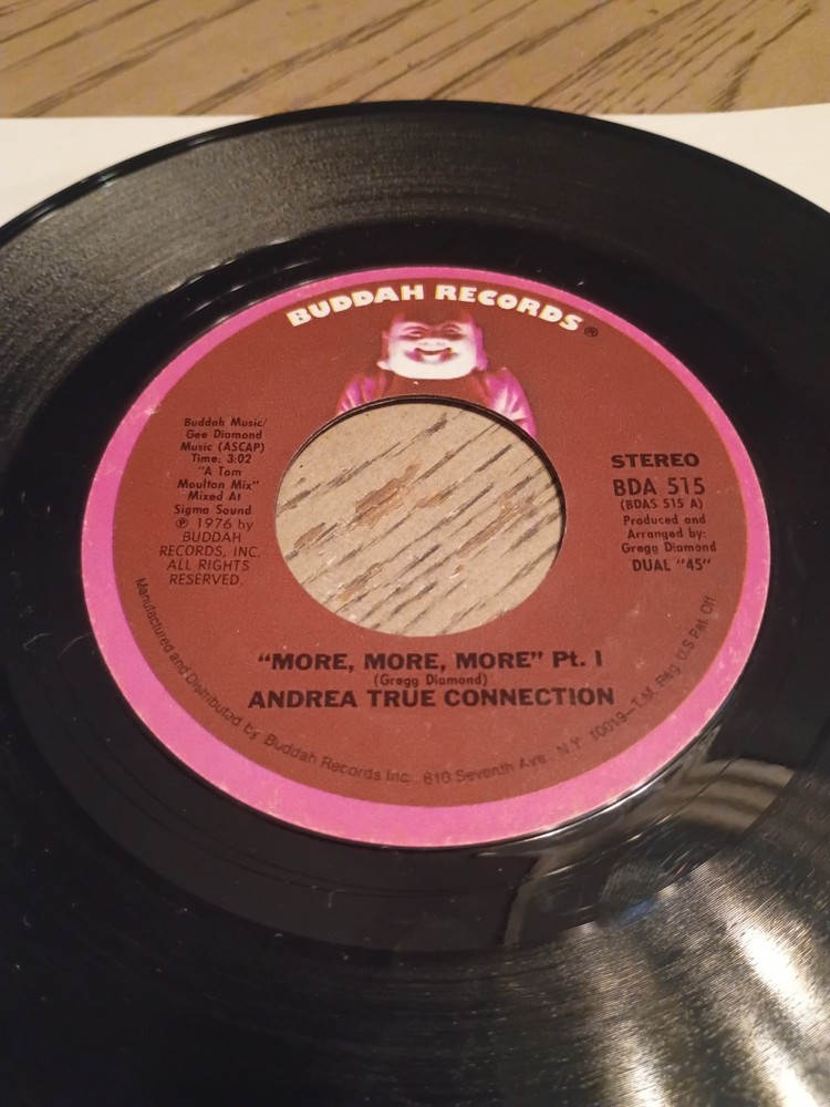 ANDREA TRUE CONNECTION – More More More 7″ 45 RPM Vinyl Single 1976 Buddah
