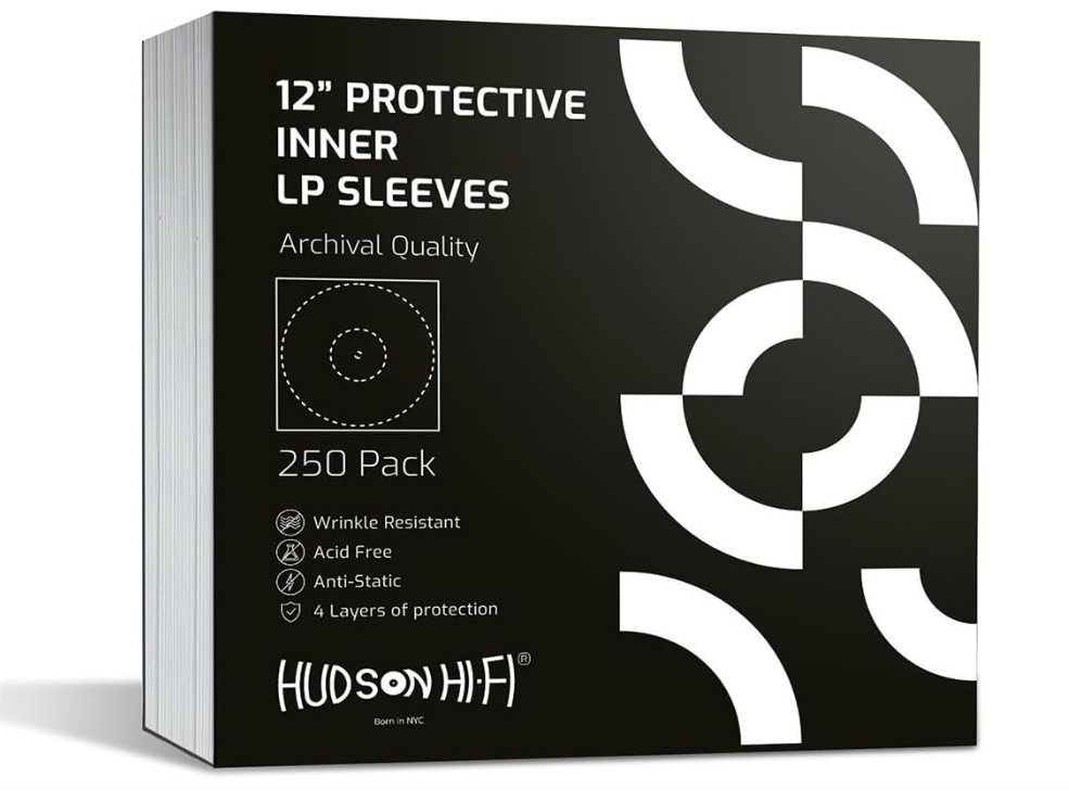 Anti-Static Vinyl Record Inner Sleeves 250 Pack LP Protection Museum Grade Cover