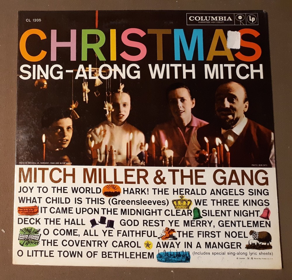 Mitch Miller Christmas Holiday Sing Along Columbia Records 33rpm VINYL LP Record