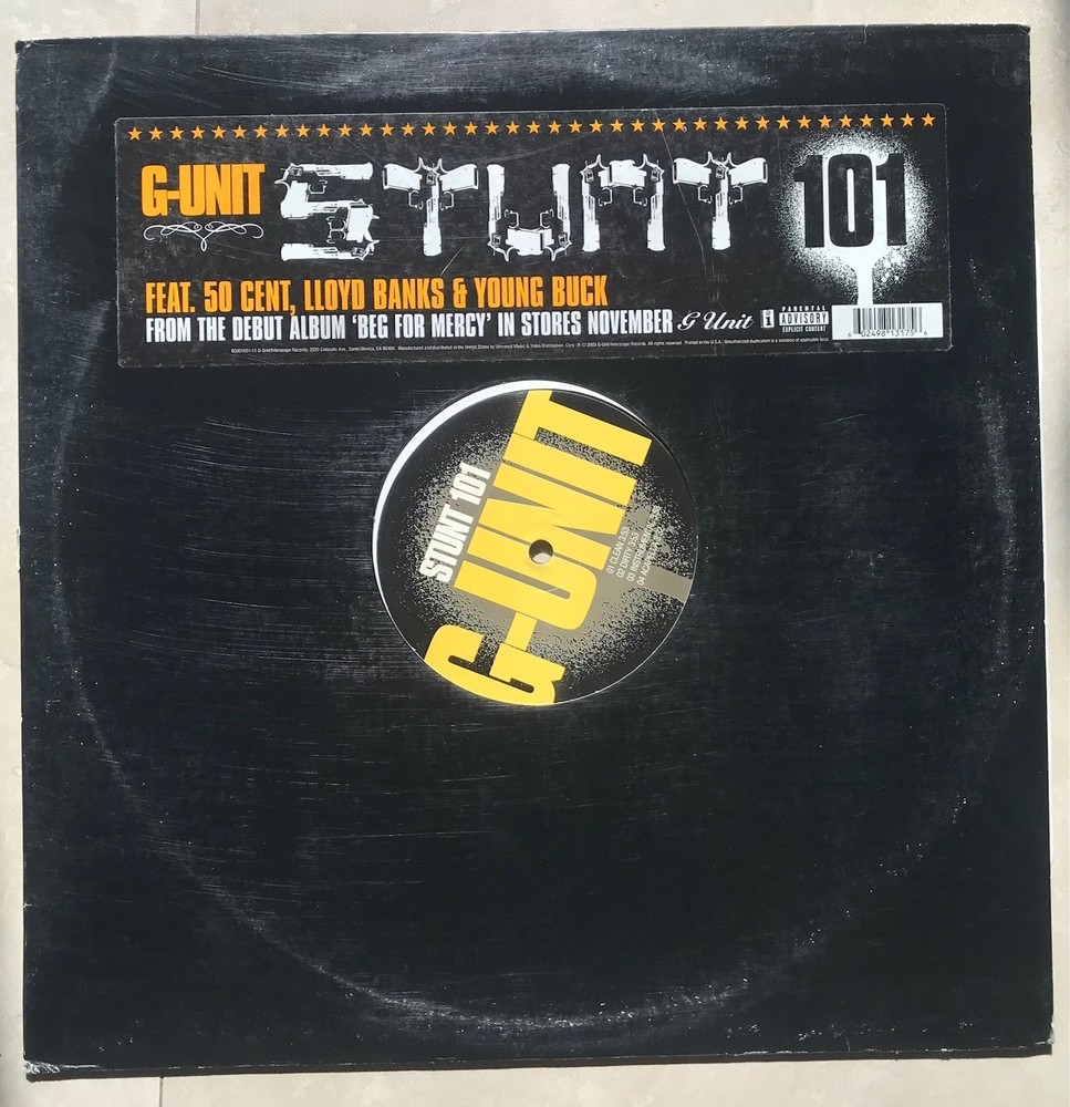 50 Cent Stunt 101 12″ Vinyl G-Unit Tony Yayo Young Buck Lloyd Banks 2003