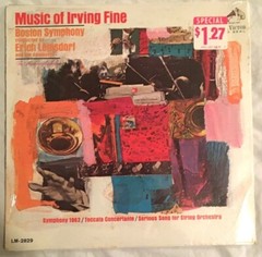 IRVING FINE Rare Sealed RCA SHADED DOG Boston Symphony MONO Leinsdorf RED SEAL