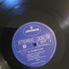 Rush All the World’s a Stage Mercury 2LP 12″ Vinyl 33 RPM Stereo 1976