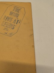 1970 The Who Live At Leeds Vinyl Record Decca Record With Inserts