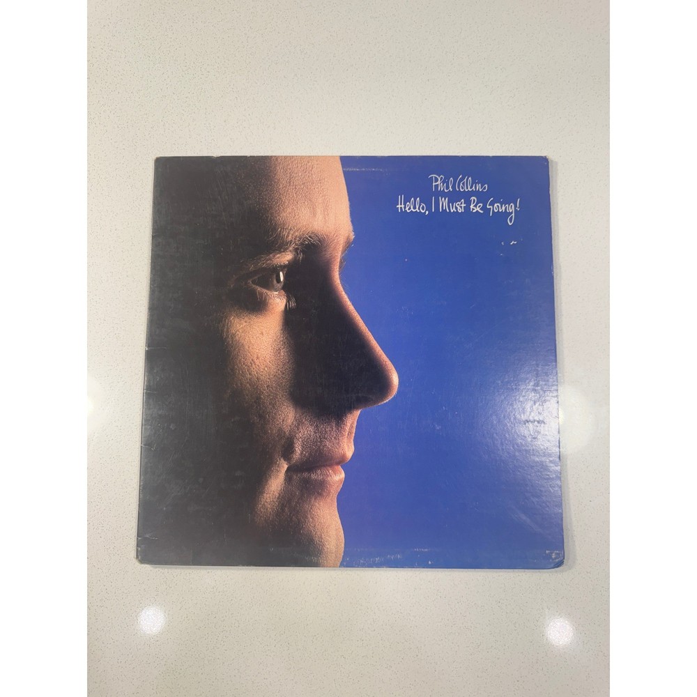 Phil Collins Hello I Must Be Going Vinyl LP 12″ Blue Good 1982 Pop Rock Atlantic