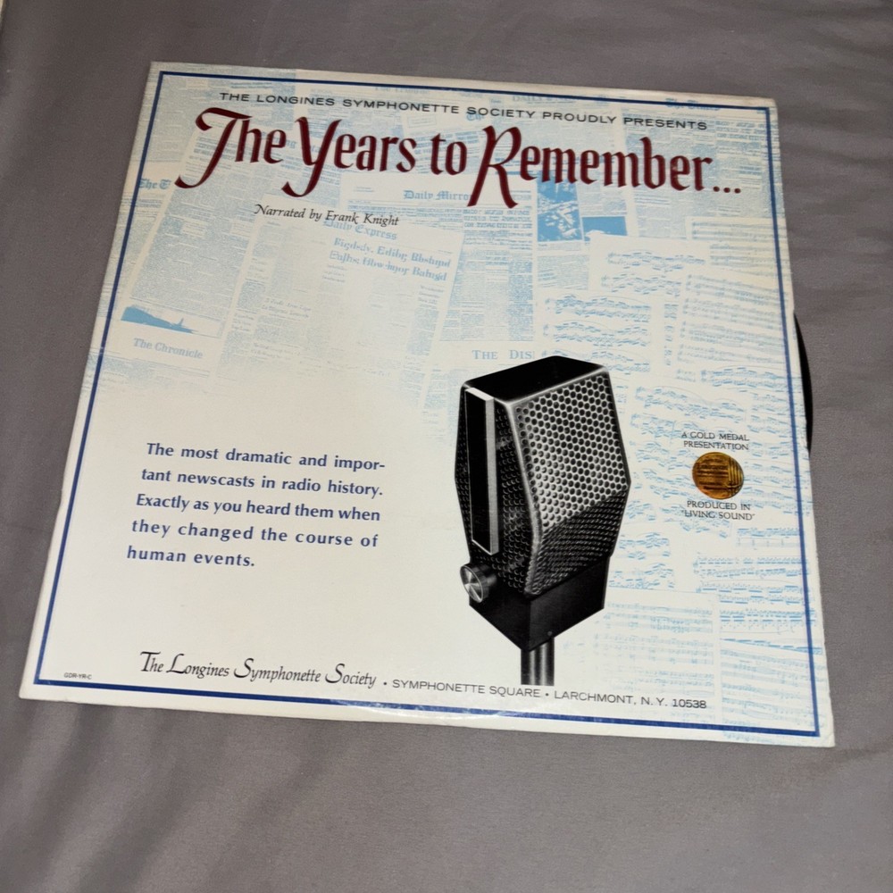 The Years To Remember – Frank Knight – Longines Symphonette Society Vinyl Record