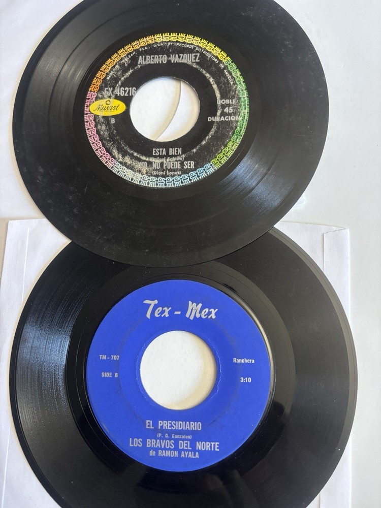 LOT OF 10 45’s Ramon Ayala Y Varios Mas Canciones