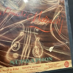 Mozart(10″ Vinyl)Sonata In D Major-Supraphon-LPM 297-Czech Republic-VG/VG