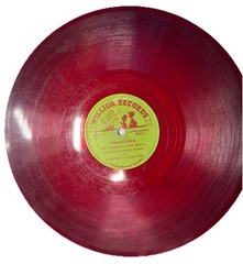 Rare Collectible Vinyl Story Julie Marvin PINOCCHIO 10″ 78 RPM Translucent Red