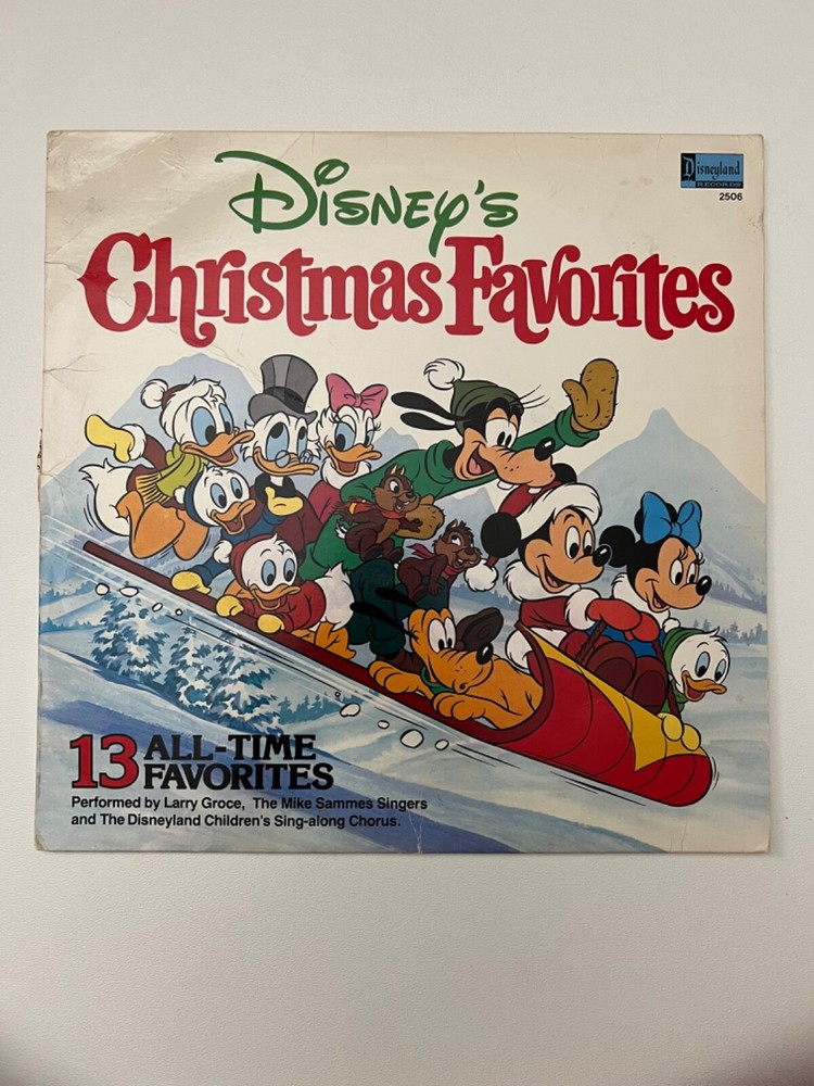 Disney’s Christmas Favorites LP Disneyland Records 2506 1979 EX