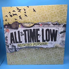 All Time Low Nothing Personal Clear w/ Pink Blue Splatter 2015 Vinyl LP RARE