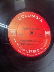 Johnny Winter Self-Titled Vintage Vinyl LP 1969 Columbia Record CS-9826