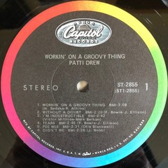 Patti Drew – Workin’ On A Groovy Thing 1968 LP, Album, Los ST 2855, ST-2855 Ver