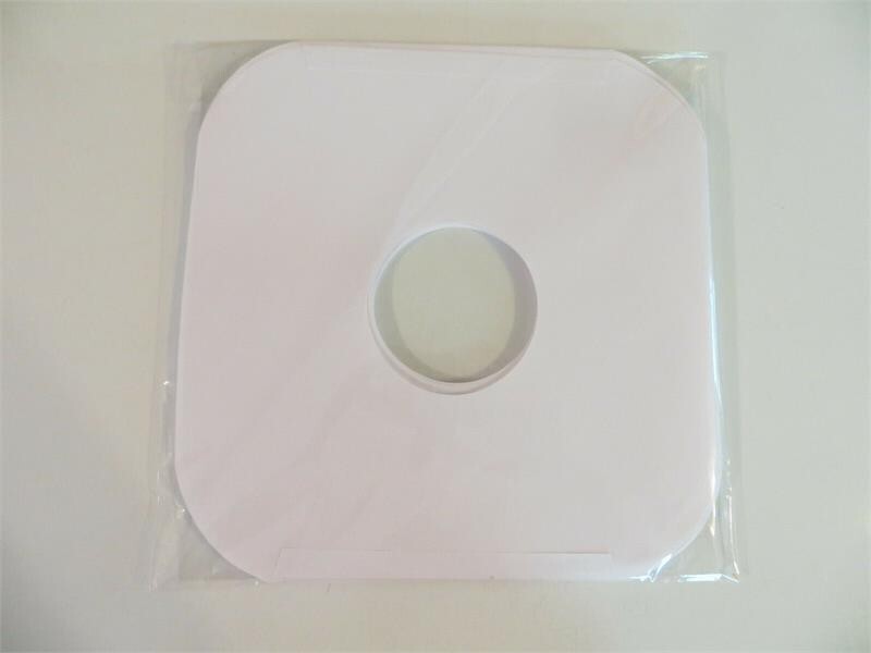 25 CT. 12″ VINYL WHITE INNER PAPER SLEEVES ( ROUND CORNERS )
