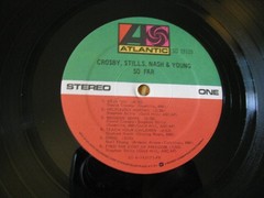 1974 CROSBY STILLS NASH YOUNG SO FAR VINYL RECORD ALBUM SD 19119 VG ATLANTIC