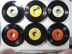 record lot 45 rpm VG+/NM- 125 vinyl NO sleeves pop hits 70s/80s FREE SHIP 5Q