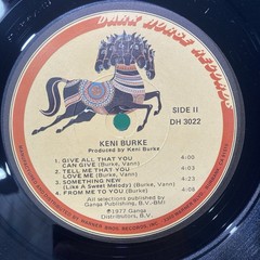 Keni Burke Dark Horse Vinyl LP Self Titled Funk Soul Breaks Samples LP Record