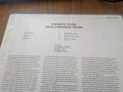 KENNY COX /CONTEMPORARY JAZZ QUINTET-MULTIDIRECTION YELLOW /BLACK VINYL 313 ONLY
