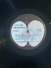 The Beatles Let It Be LP Vinyl Apple AR 34001 First Pressing Phil + Ronnie EX