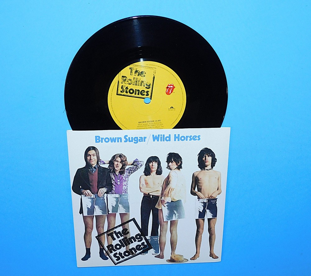 THE ROLLING STONES -BROWN SUGAR/ WILD HORSES—CZECH REPUBLIC IMPORT 45RMP