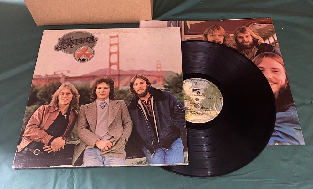 America – Hearts 1975 Original US First Pressing LP Warner Bros BS 2852