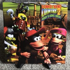 Donkey Kong Country 2 Vinyl LP Record OST VGM SNES Not Moonshake Yellow/Black