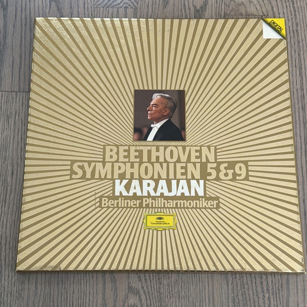 Herbert Von Karajan – Beethoven symphonies nos.5 & 9 DGG 2 Vinyl LPs box Set NM