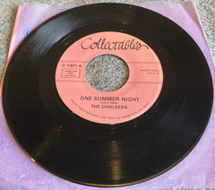 45RPM-THE DANLEERS-ONE SUMMER NIGHT/WHEELIN AND A-DEALIN- MINT LOOKS UNPLAYED