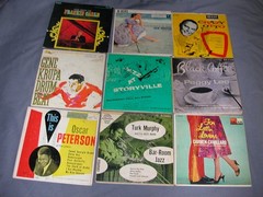 LOT OF (90+) 45RPM EP RECORD SLEEVES ONLY! – EASY LISTENING / POP / NON-ROCK