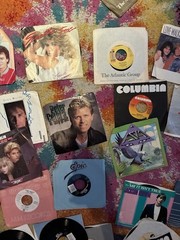 “45s” records vinyl music lot