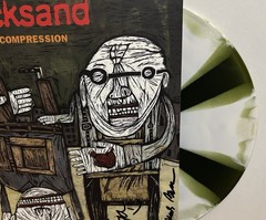 QUICKSAND SIGNED MANIC COMPRESSION LP VINYL WALTER SERGIO 4/26 ROUGH TRADE NYC
