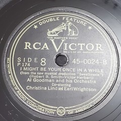 78 RPM Record 1947 AL GOODMAN and Orchestra RCA VICTOR 45-0024 VG