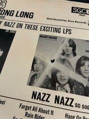 LOT of 2 Todd Rundgren / NAZZ ~ 45 rpm PICTURE SLEEVES ONLY ~
