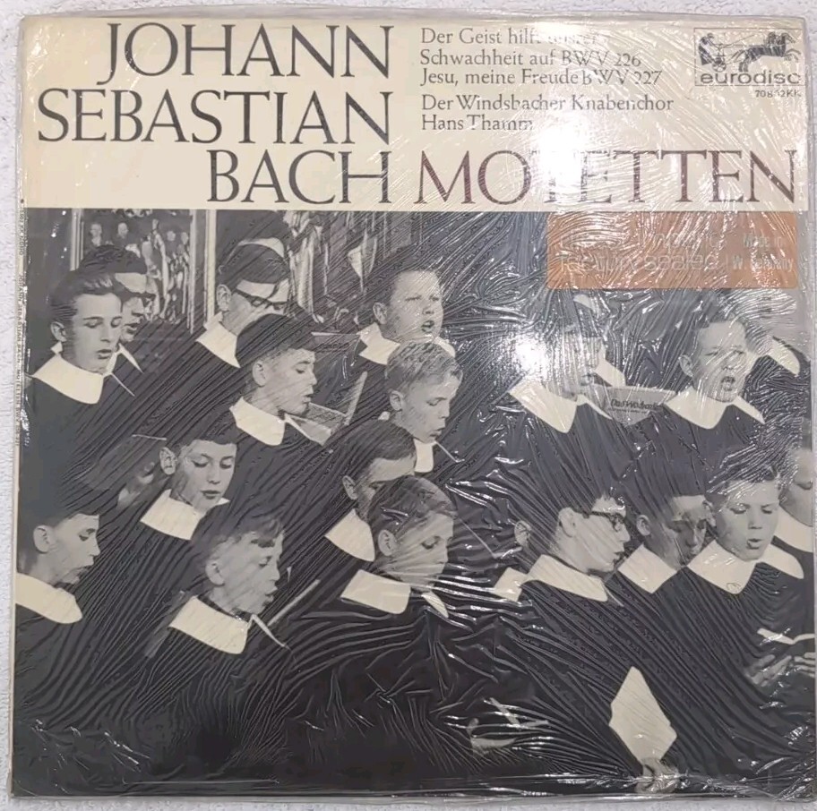 Johann Sebastian Bach Motetten Vinyl LP Album Eurodisc Brand New Import 1964