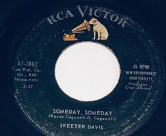 Skeeter Davis The Hand You’re Holding Now / Someday Someday 45 RPM Record 232D6