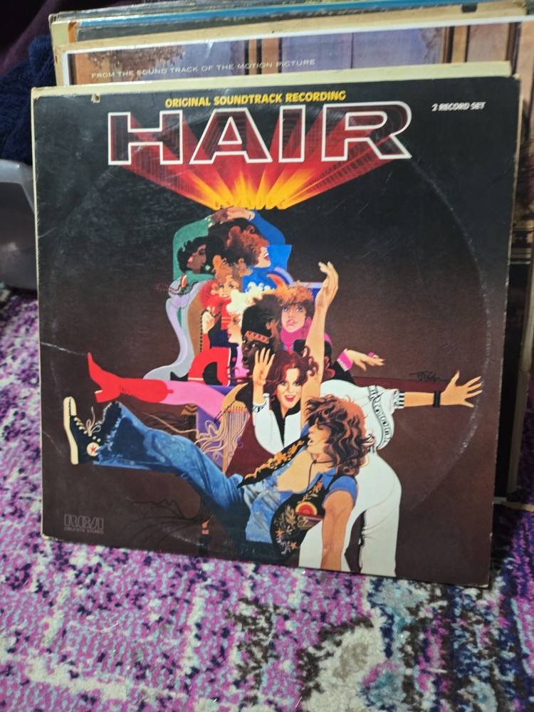 HAIR ORIGINAL SOUNDTRACK RECORDING 2X LP 1979 GREAT CONDITION VG+/VG+!!D