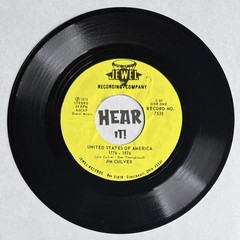 Obscure Historical / Honky Tonk 45 JIM CULVER United States / Last JEWEL OH hear