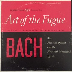 Johann Sebastian Bach, The Fine Arts Quartet And The New York Woodwind Quintet,