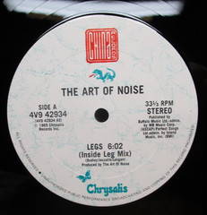 The Art Of Noise LEGS-vinyl LP China Records/Chrysalis Promotional