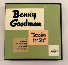 BENNY GOODMAN – SESSION FOR SIX – 3 X EP CAPITOL CCF202 – 7″ EP BLACK – VG+