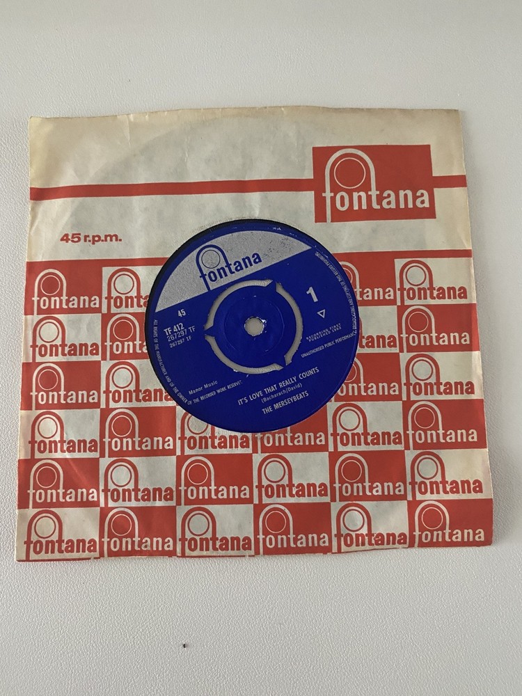 THE MERSEYBEATS-IT’S LOVE THAT REALLY COUNTS 7″ VINYL SINGLE RECORD 1963!