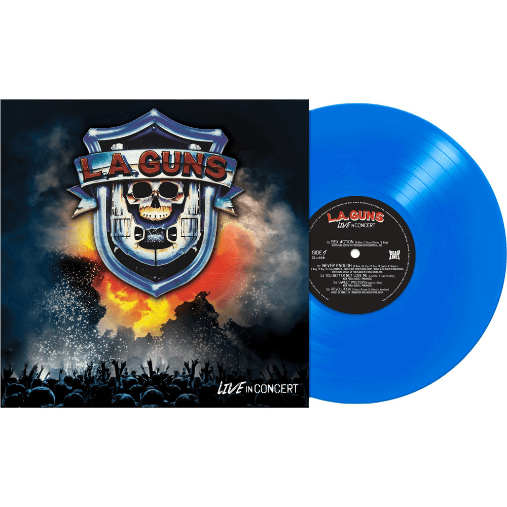 L.A. Guns Live In Concert (Colored Vinyl, Blue, Limited Edition) Records & LPs N